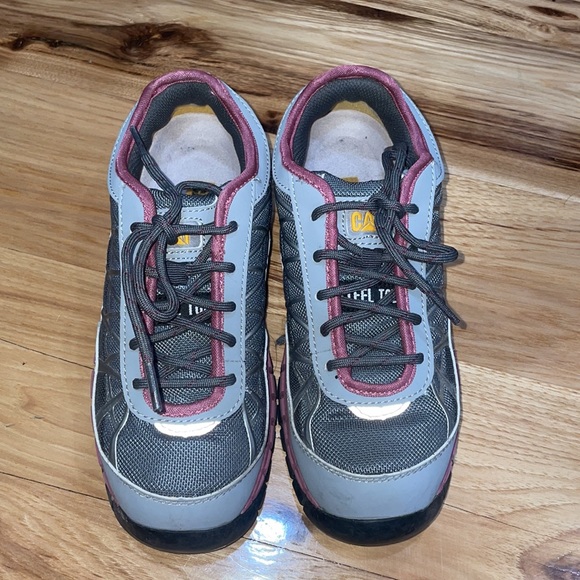 Caterpillar Womens connexion steel toe work shoes gray ergo slip resistant srx - Picture 2 of 12